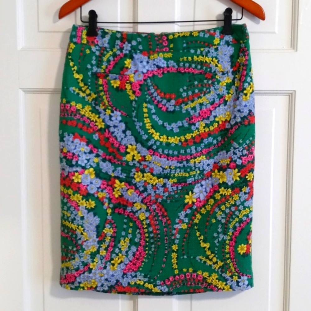 💐Talbots💐 - Green/Multi Floral Pencil Skirt